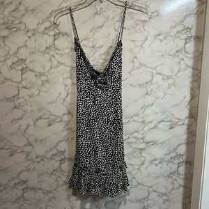 NEW The Impeccable Pig Sleeveless Black White Mini Dress Size M